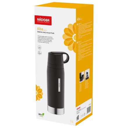 Термос Alba Duo, черный Термос Alba Duo, черный