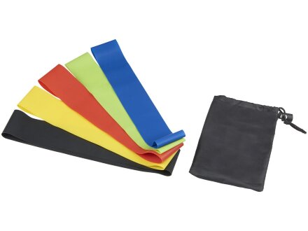 Набор спортивных резинок Crane, черный Набор спортивных резинок Crane, черный