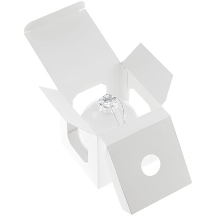 Елочный шар Finery Gloss, 8 см, глянцевый белый Елочный шар Finery Gloss, 8 см, глянцевый белый