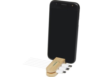 Edulis бамбуковый кабельный органайзер , бежевый Edulis бамбуковый кабельный органайзер , бежевый