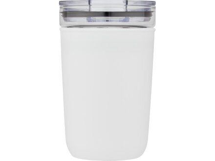 Bello, стеклянная кружка объемом 420 мл с внешней стенкой из переработанного пластика, белый Bello, стеклянная кружка объемом 420 мл с внешней стенкой из переработанного пластика, белый