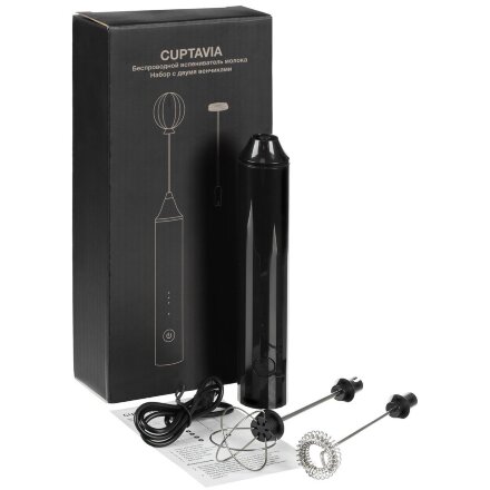 Беспроводной вспениватель молока Cuptavia, черный Беспроводной вспениватель молока Cuptavia, черный