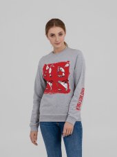 Толстовка «Ногиотушей», серый меланж Толстовка «Ногиотушей», серый меланж