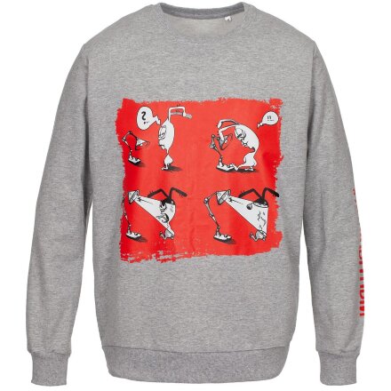 Толстовка «Ногиотушей», серый меланж Толстовка «Ногиотушей», серый меланж