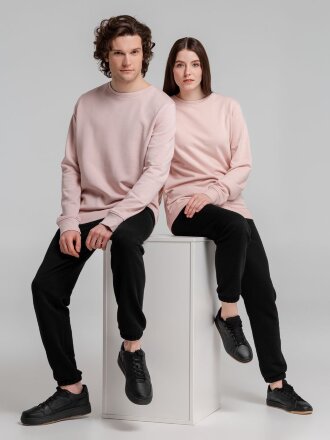 Свитшот унисекс BNC Inspire (Organic), розовый Свитшот унисекс BNC Inspire (Organic), розовый