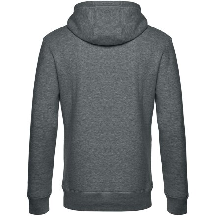 Толстовка с капюшоном унисекс King, темно-серый меланж Толстовка с капюшоном унисекс King, темно-серый меланж