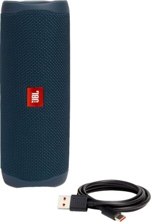 Беспроводная колонка JBL Flip 5, синяя Беспроводная колонка JBL Flip 5, синяя
