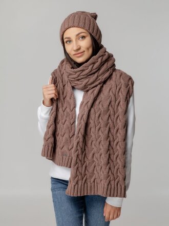 Шарф Loren, коричневый Шарф Loren, коричневый