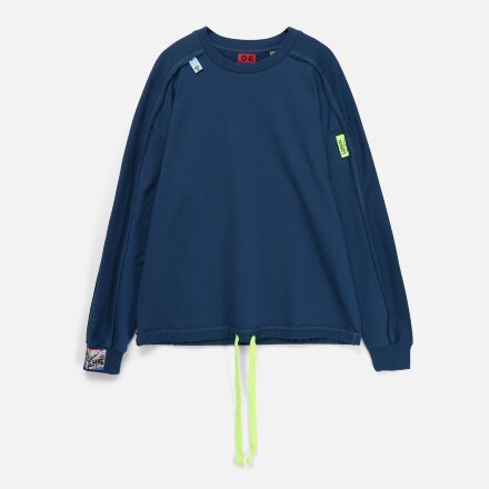 Лейбл тканевый Epsilon, L, желтый неон