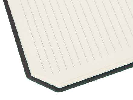 Блокнот А5 в гибкой обложке Chaplin, зеленый