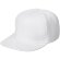 Бейсболка Snapback с прямым козырьком, белая с нанесением логотипа