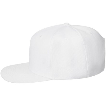 Бейсболка Snapback с прямым козырьком, белая Бейсболка Snapback с прямым козырьком, белая