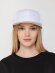 Бейсболка Snapback с прямым козырьком, белая с нанесением логотипа