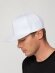 Бейсболка Snapback с прямым козырьком, белая с нанесением логотипа