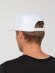 Бейсболка Snapback с прямым козырьком, белая с нанесением логотипа