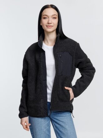 Куртка унисекс Fury, темно-серая (графит) Куртка унисекс Fury, темно-серая (графит)