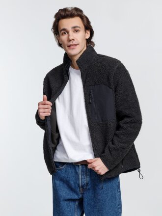 Куртка унисекс Fury, темно-серая (графит) Куртка унисекс Fury, темно-серая (графит)