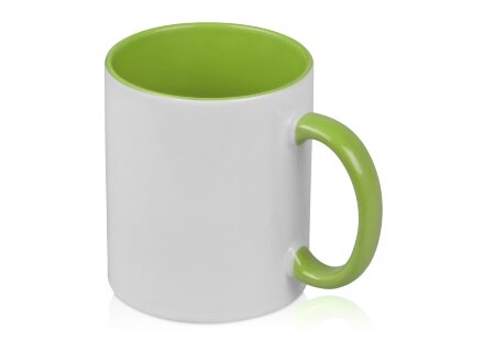 Кружка для сублимации Sublime Color, белый/зеленое яблоко Кружка для сублимации Sublime Color, белый/зеленое яблоко