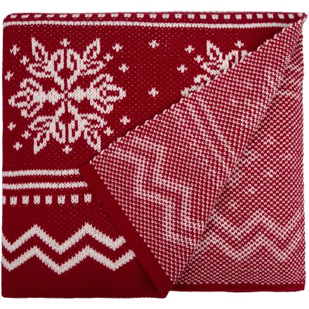 Плед Elnik, красный с молочно-белым Плед Elnik, красный с молочно-белым