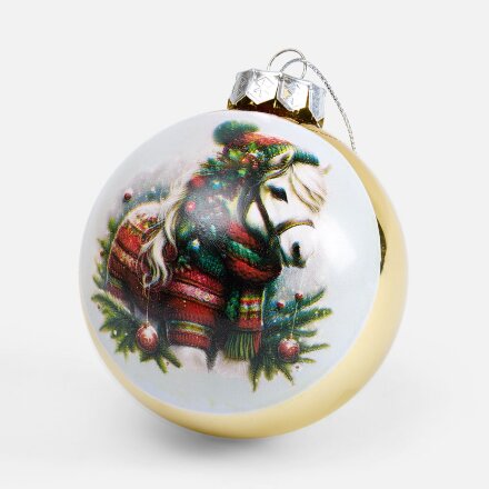 Елочный шар Finery Gloss, 8 см, глянцевый золотистый Елочный шар Finery Gloss, 8 см, глянцевый золотистый