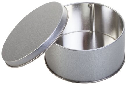 Коробка Pragmax S, круглая, серебристая Коробка Pragmax S, круглая, серебристая