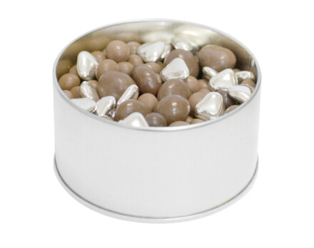 Коробка Pragmax S, круглая, серебристая Коробка Pragmax S, круглая, серебристая