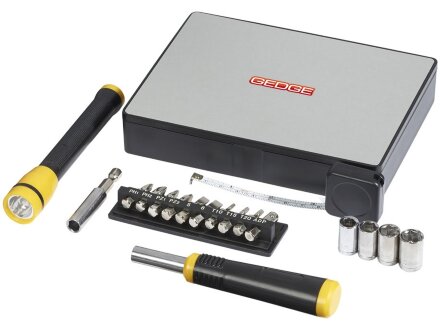 Набор инструментов 18 предметов, черный/серебристый Набор инструментов 18 предметов, черный/серебристый