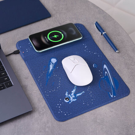 Коврик для мыши с беспроводным зарядным устройством 15W Онор (Honor)
