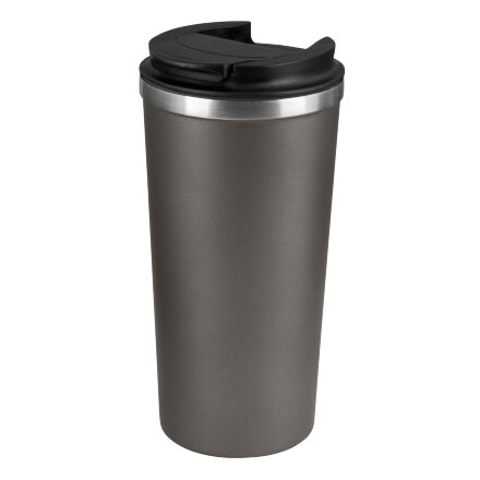 Термокружка вакуумная Palermo, серая, гладкая поверхность