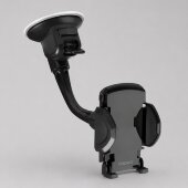 Универсальный держатель Crab 2 для смартфонов, гибкая штанга, черный, Deppa Универсальный держатель Crab 2 для смартфонов, гибкая штанга, черный, Deppa