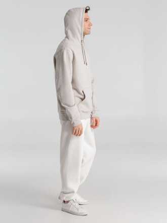 Толстовка с капюшоном унисекс King, дымчато-серая Толстовка с капюшоном унисекс King, дымчато-серая