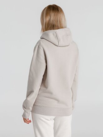 Толстовка с капюшоном унисекс King, дымчато-серая Толстовка с капюшоном унисекс King, дымчато-серая