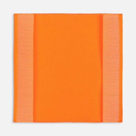 Лейбл тканевый Epsilon, L, оранжевый неон