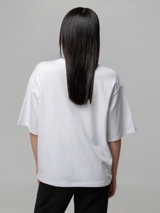 Футболка унисекс оверсайз Street Vibes, молочно-белая Футболка унисекс оверсайз Street Vibes, молочно-белая