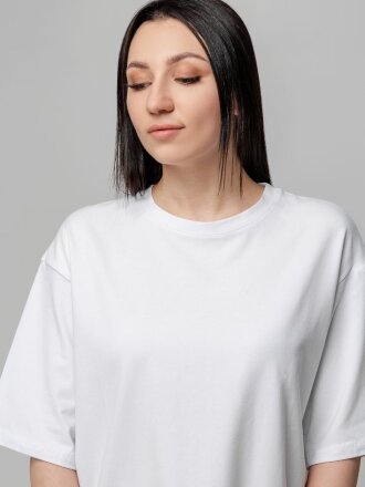 Футболка унисекс оверсайз Street Vibes, молочно-белая Футболка унисекс оверсайз Street Vibes, молочно-белая