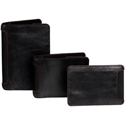 Чехол для карточек Arrival, черный с красным Чехол для карточек Arrival, черный с красным