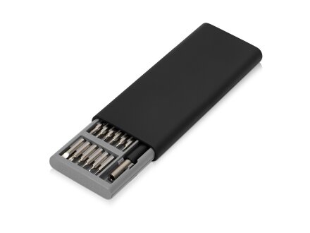 Отвертка с набором из 24 насадок Bits, черный Отвертка с набором из 24 насадок Bits, черный