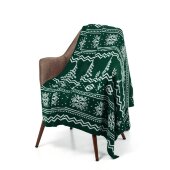 Плед Elnik, зеленый с молочно-белым Плед Elnik, зеленый с молочно-белым