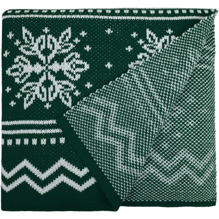 Плед Elnik, зеленый с молочно-белым Плед Elnik, зеленый с молочно-белым