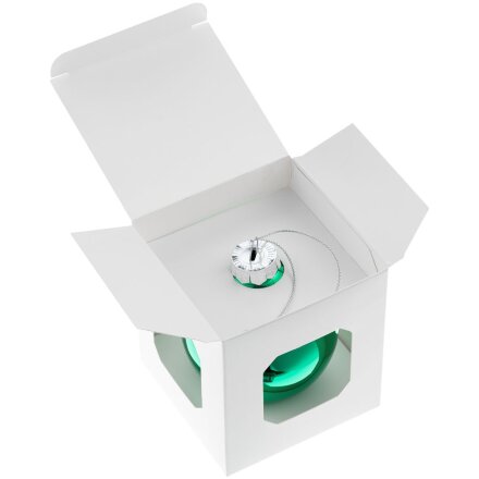 Елочный шар Finery Gloss, 8 см, глянцевый зеленый Елочный шар Finery Gloss, 8 см, глянцевый зеленый