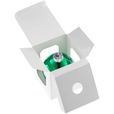 Елочный шар Finery Gloss, 8 см, глянцевый зеленый Елочный шар Finery Gloss, 8 см, глянцевый зеленый