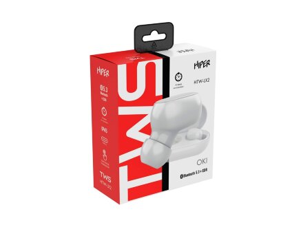 Беспроводные наушники HIPER TWS OKI White (HTW-LX2) Bluetooth 5.0 гарнитура, Белый Беспроводные наушники HIPER TWS OKI White (HTW-LX2) Bluetooth 5.0 гарнитура, Белый