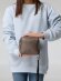 Дорожная косметичка Cubo, серая с логотипом с нанесением логотипа