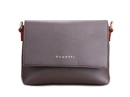 Сумка наплечная женская BUGATTI Ella, тёмно-коричневая, полиуретан, 27х9х20,5 см Сумка наплечная женская BUGATTI Ella, тёмно-коричневая, полиуретан, 27х9х20,5 см