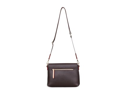 Сумка наплечная женская BUGATTI Ella, тёмно-коричневая, полиуретан, 27х9х20,5 см Сумка наплечная женская BUGATTI Ella, тёмно-коричневая, полиуретан, 27х9х20,5 см