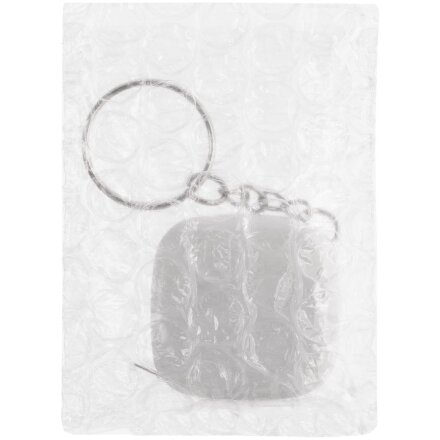 Брелок с рулеткой Metric, белый Брелок с рулеткой Metric, белый