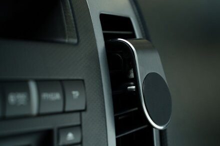 Магнитный держатель для смартфонов Pinch, серебристый Магнитный держатель для смартфонов Pinch, серебристый