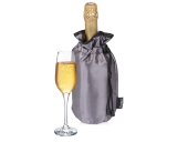 Охладитель для бутылки шампанского Cold bubbles из ПВХ в виде мешочка, серебристый Охладитель для бутылки шампанского Cold bubbles из ПВХ в виде мешочка, серебристый