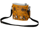 Набор Подарочный: фляга 510/2(рыжая кожа), 1,5 л+ 2 стаканчика+нож Набор Подарочный: фляга 510/2(рыжая кожа), 1,5 л+ 2 стаканчика+нож