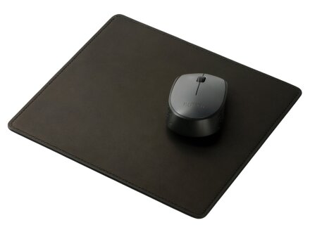 Кожаный коврик для мышки, черный